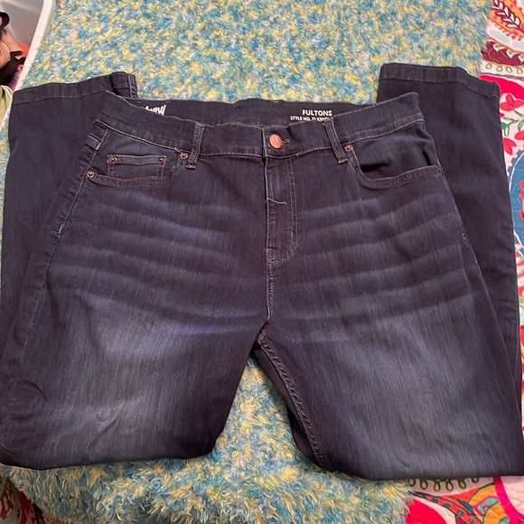 Mugsy Jeans Mugsy Fultons Mens Jeans Dark Blue Size 38x3 Nwot